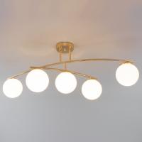 Потолочная люстра Eurosvet Bronx 30170/5 золото. Фото №1