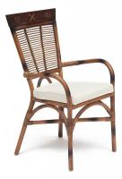 Стул Secret De Maison Kavanto с подлокотниками  натуральный ротанг, 98х60х51см, коричневый античный / Brown Antique. Фото №1