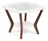 Стол журнальный GOODWIN МДФ/дерево, 65*65*50 см, белый Стол журнальный GOODWIN МДФ/дерево, 65*65*50 см, белый