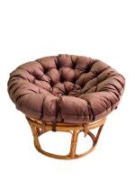 Кресло Папасан 23/01 с коричневой подушкой. Фото №1
