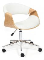Кресло BEND  натуральный, кож/зам белый. Фото №1