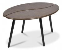 Стол журнальный COFFEE МДФ/дерево, 90*60*47 см, Браун (ножки черные) Стол журнальный COFFEE МДФ/дерево, 90*60*47 см, Браун (ножки черные)