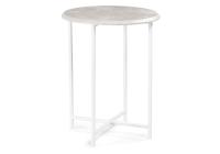 Журнальный стол, Грейс мрамор серый / белый