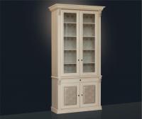 Шкаф для книг 2-х ств. с зеркалом и стеклянными полками Б5.15-6 фото Шкаф для книг 2-х ств. с зеркалом и стеклянными полками Б5.15-6. Фото №1