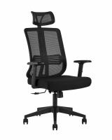 Кресло руководителя TopChairs Post черное фото Кресло руководителя TopChairs Post черное. Фото №1