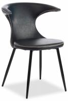 Стул FLAIR (mod. 9020) экокожа/металл, 60 х 56 х 78 см , зеленый 14/черный  (поставляется по 4 шт). Фото №1