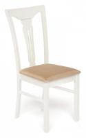 Стул - Гермес/ Hermes Цвет: Ivory white. Цвет обивки: ткань песочная (Jaffy 104-58) (поставляется только по 2 шт) фото Стул - Гермес/ Hermes Цвет: Ivory white. Цвет обивки: ткань песочная (Jaffy 104-58) (поставляется только по 2 шт). Фото №1