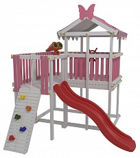 Комплекс игровой ДК4Р, розовый, серый. Фото