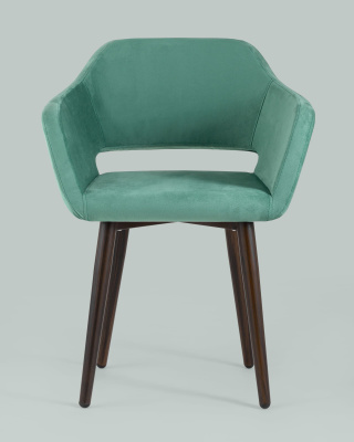 Стул с подлокотниками Саймон велюр морской фото Стул с подлокотниками Саймон велюр морской. Фото №5