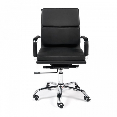 Кресло BESTO-LOW кож/зам, черный. Фото №2