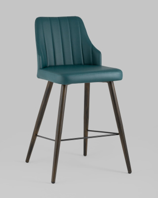 Стул полубарный Коналл экокожа темно-синий фото Стул полубарный Коналл экокожа темно-синий. Фото