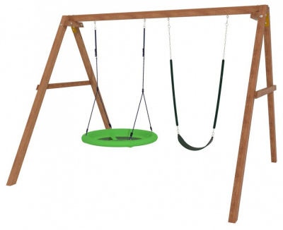 Качели детские Р911-17, коричневый. Фото