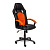 Кресло Driver (Искусственная черная кожа + оранжевая сетка)