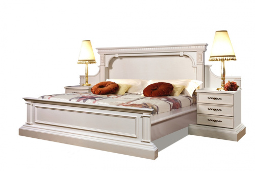 Кровать 2-х спальная Верона -27 М (180) с двумя тумбами (без основания). Фото №1