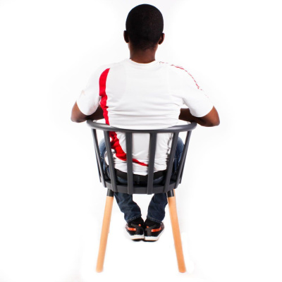 Стул Сен-Тропе черно-серый. Фото