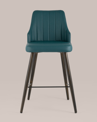 Стул полубарный Коналл экокожа темно-синий фото Стул полубарный Коналл экокожа темно-синий. Фото