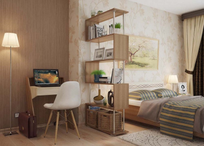 Стойка 6 Полка дуб сонома. Фото