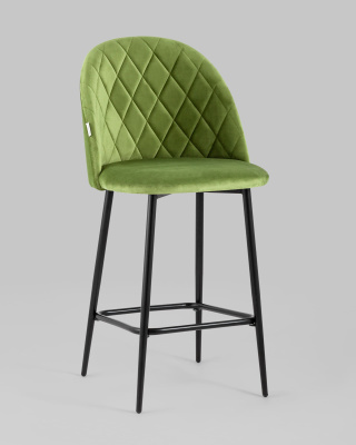 Стул полубарный Марсель велюр травяной фото Стул полубарный Марсель велюр травяной. Фото