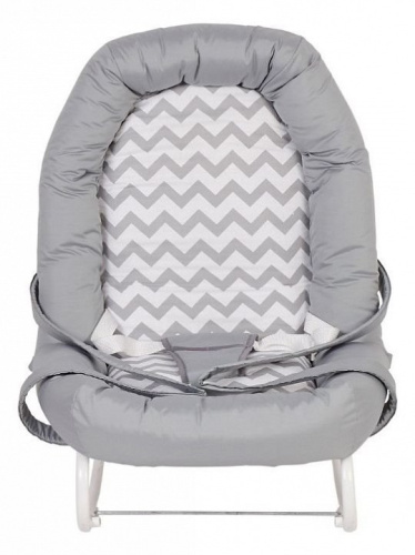 Шезлонг детский Polini kids Зигзаг, серый. Фото №3