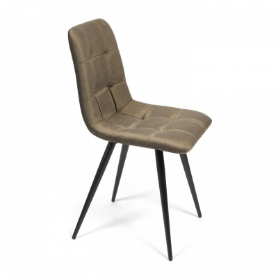 Стул CHILLY (mod. 7095) ткань/металл, 53х47х88 см, высота до сиденья 50 см, темно-серый barkhat 14/черный (поставляется по 4 шт). Фото №2