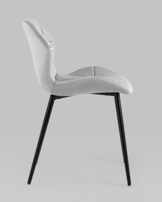 Стул Эдвин велюр серый. Фото