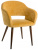 Кресло Oscar Жёлт/Тёмный Орех. Фото №1