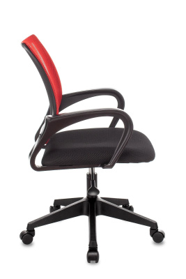 Кресло офисное TopChairs ST-Basic сетка/ткань красный фото Кресло офисное TopChairs ST-Basic сетка/ткань красный. Фото №4