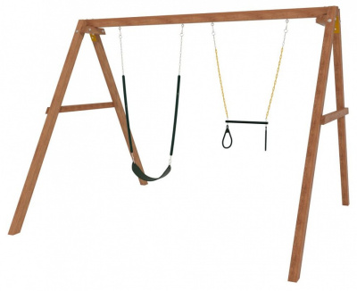 Качели детские Р911-25, коричневый. Фото