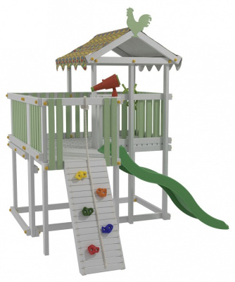 Комплекс игровой ДК4Б, бирюзовый, серый. Фото №5