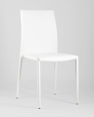 Стул ABNER экокожа белый фото Стул ABNER экокожа белый. Фото №3