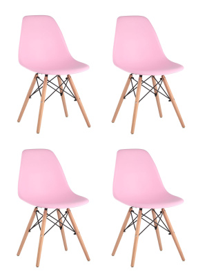 Стул DSW розовый x4. Фото