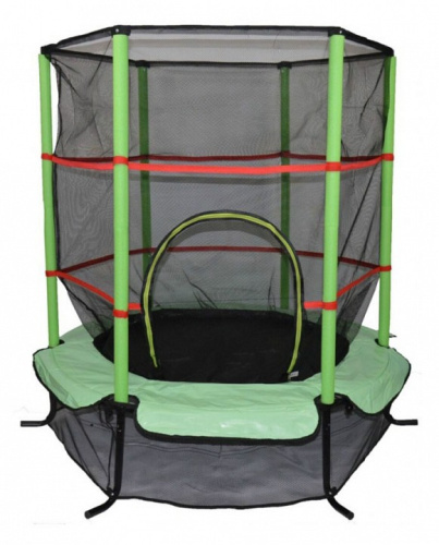 Батут AL-140 1400 мм, зеленый, черный. Фото №1