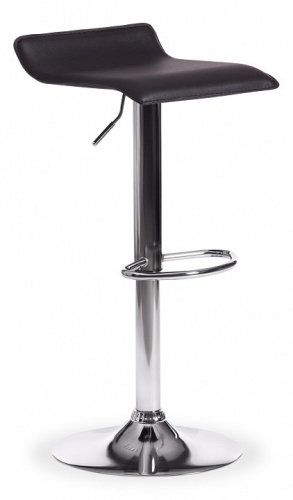 Стул барный KOST (mod. KY509) металл, экокожа, 38*39*63-84 см, черный/хром (поставляется по 2 шт). Фото №1