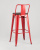 Стул барный TOLIX WOOD со спинкой красный глянцевый. Фото №6