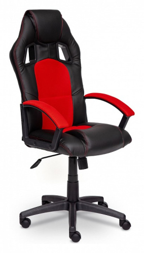 Компьютерное кресло DRIVER кож/зам/ткань, черный/красный, 36-6/08 (id:  ). Фото №1