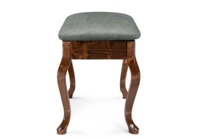 Банкетка Лусте орех / зеленая. Фото