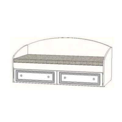 Тахта с двумявыдвижными ящиками АЙС. Фото