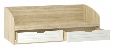 Оливия НМ 008.63-01 М2 Кровать Белое дерево, Дуб Сонома. Фото №2