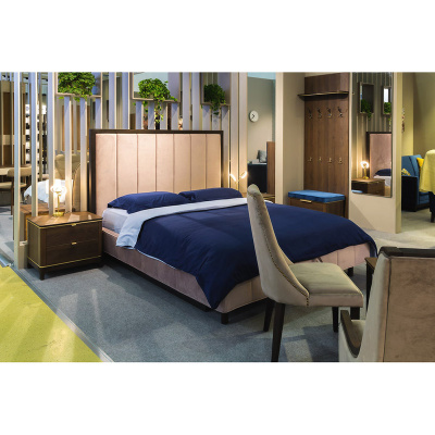 Кровать с ортопедическим основанием и ящиком 1.6 Модерн Лайт Нежное мерцание. Фото №3