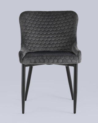 Стул Ститч Хани велюр серый фото Стул Ститч Хани велюр серый. Фото №5