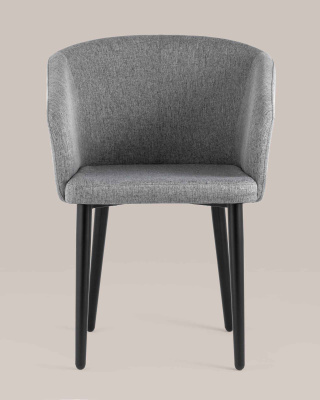 Кресло Ральф рогожка тёмно-серый. Фото