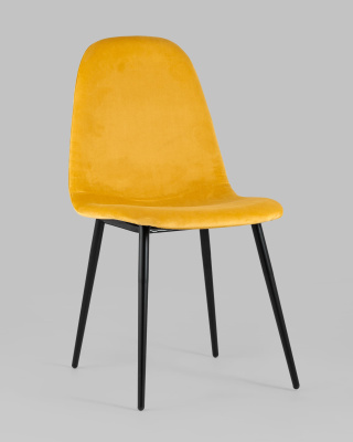 Стул Норман велюр оранжевый фото Стул Норман велюр оранжевый. Фото