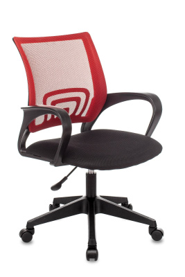 Кресло офисное TopChairs ST-Basic сетка/ткань красный фото Кресло офисное TopChairs ST-Basic сетка/ткань красный. Фото №2