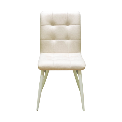 Стул Доби (Каркас (белый 9016 матовый) тк. коллекции Safari бежевый 011). Фото