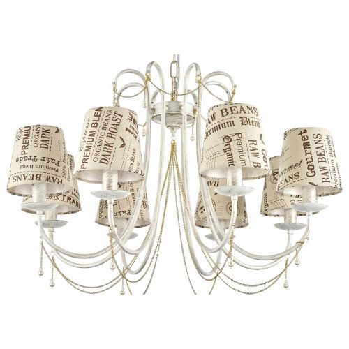 Подвесная люстра Arti Lampadari Tarsia Tarsia E 1.1.8 WG. Фото №1