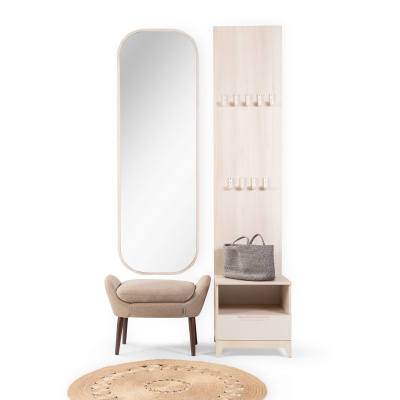 Зеркало Сканди Жемчужно-белый. Фото