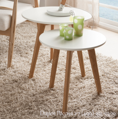 Комплект из двух столиков DUPEN CT-904 Белый фото Комплект из двух столиков DUPEN CT-904 Белый. Фото №3