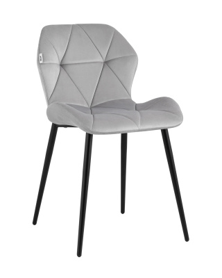 Стул Эдвин велюр серый. Фото