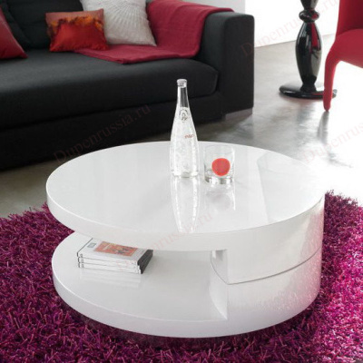 Стол журнальный DUPEN CT-042 белый. Фото №2