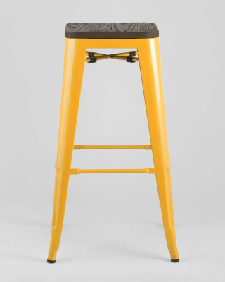 Стул барный TOLIX WOOD желтый. Фото №4